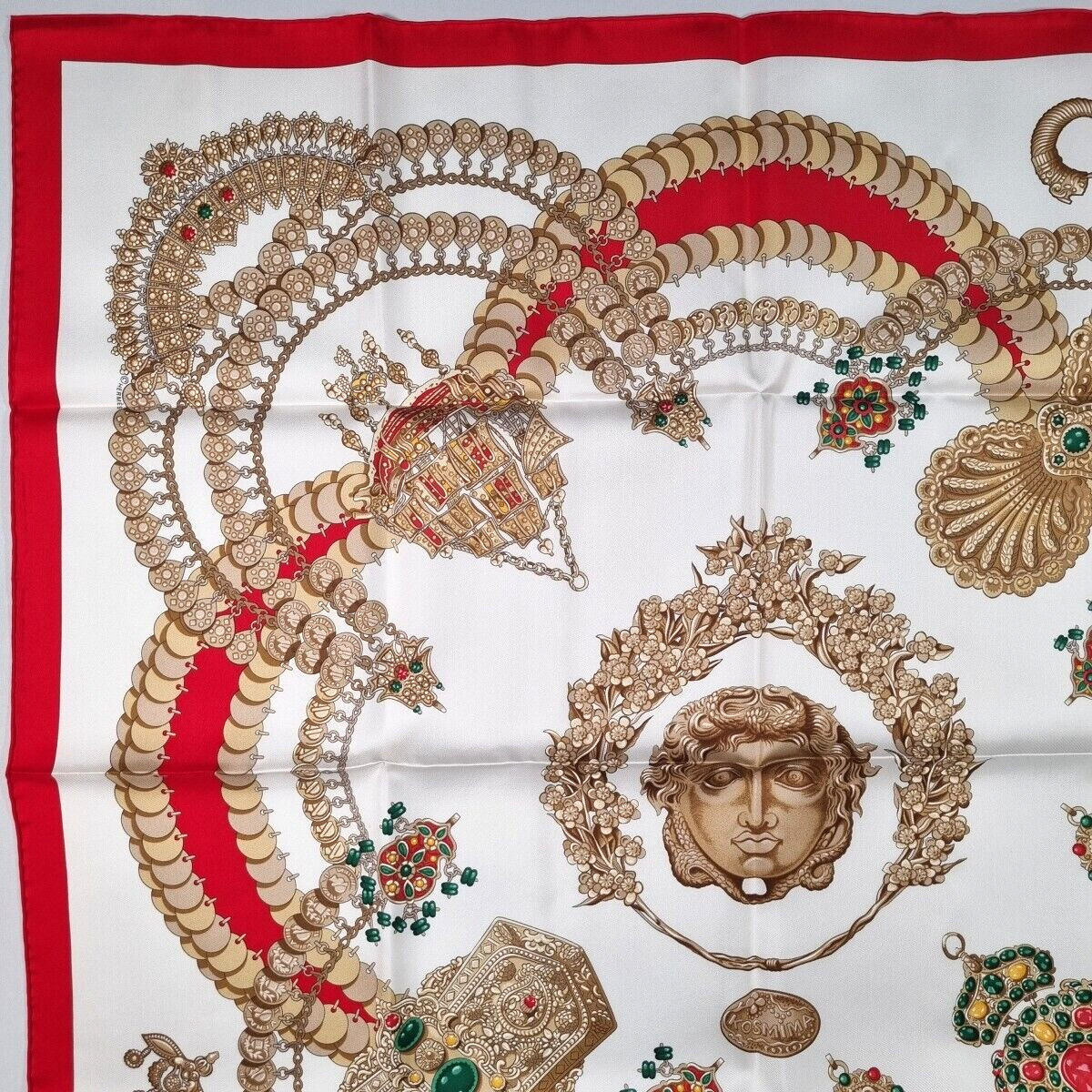 Foulard Carré Hermès Kosmima En Soie - Multicouleur, Occasion, Fabriqué En France