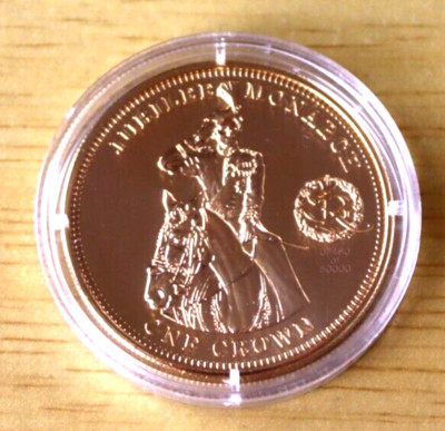 Royal House of Windsor TDC Crown 2010 Gold Plated Coin Jubilee Monarch