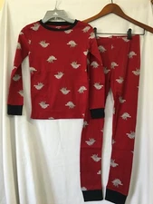 New Carter's Boys Dinosaur Pajama set Snug Fit Long Sleeve Pants Many SZ Red