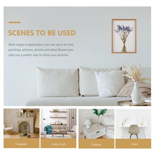 Wall Picture Frames Wooden Photo Natural Material Practical eBay