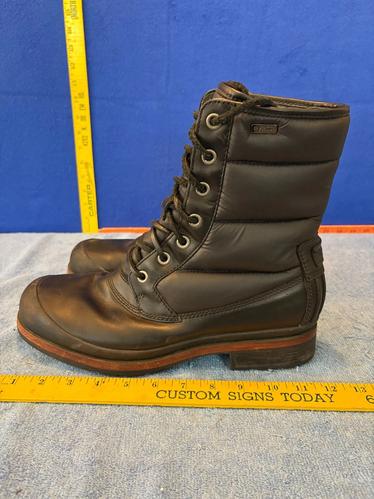 Ugg Australia Hamric 1002073 Black Leather Lace Up Hiking Boots Men's 11