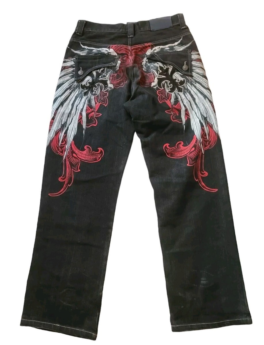 nyx jeans jnco sk8 affliction y2k 刺繍 nyx jeans jnco sk8 affliction y2k 刺繍