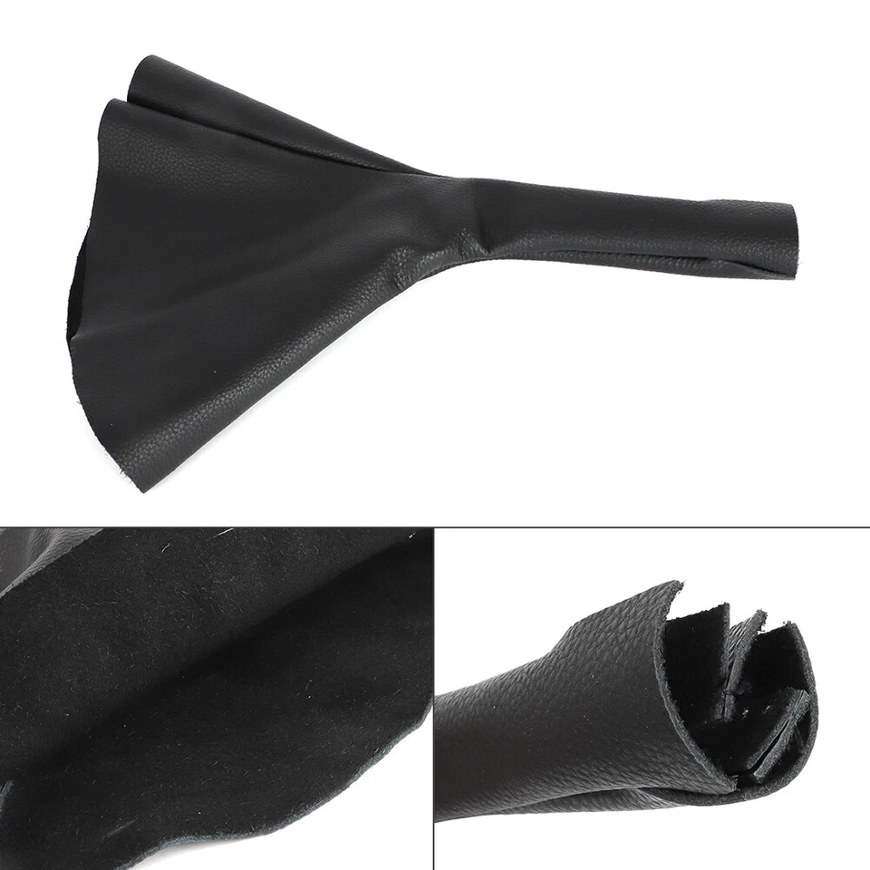 Cubierta de palanca de cambios de cuero negro para Porsche 944 1985,5-1991, cuero genuino Foto 2 de 4