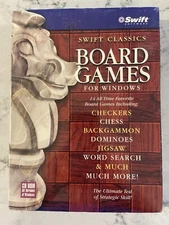 Swift Classics Board Games For Windows Big Box PC Software NEW Factory Sealed 