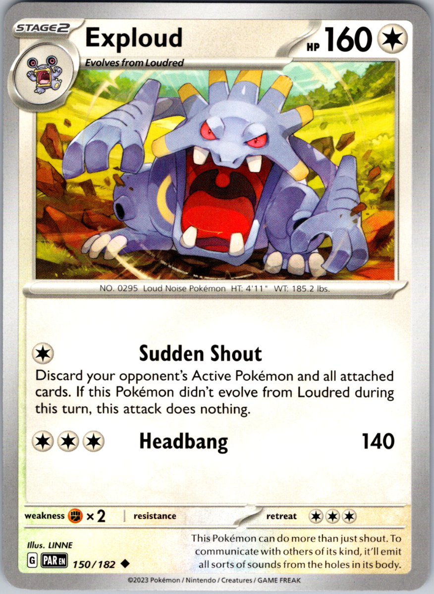 pokemon exploud card PokeDATA Rare Card Type Exploud #150 Prices | Pokemon