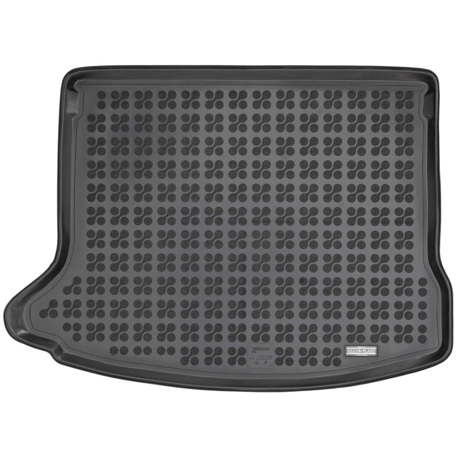 Tapis de coffre étanche anti-saleté Rezaw-Plast pour Mazda 3 III 2013-2018 en caoutchouc TPE