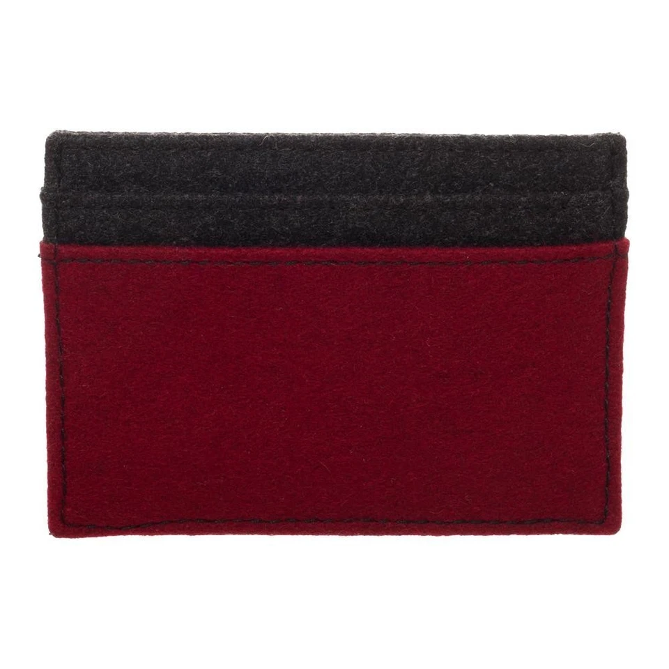 Front Pocket Slim Card Holder Wallet FLASH Scarlet Speedster DC Comics Felt  - Image 2 of 2