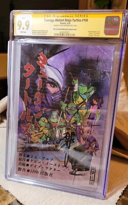 Teenage Mutant Ninja Turtles #100 CGC 9.9  Foil SS SIGNED PEACH MOMOKO RARE