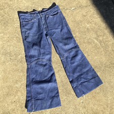 Rare Vintage 60s Sanforized Bell Bottoms Pants Denim Jeans Atomic Hippy Mod Flar