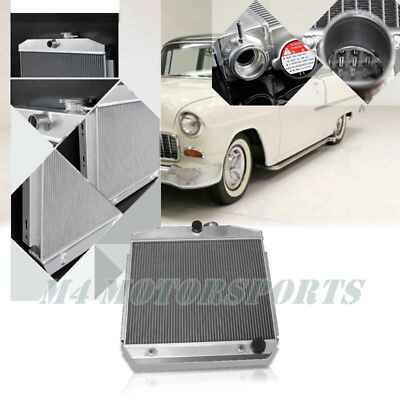 3 Row Aluminum Radiator For Chevy Bel Air/Nomad/Del Ray V8 Engine 1955 1956 1957