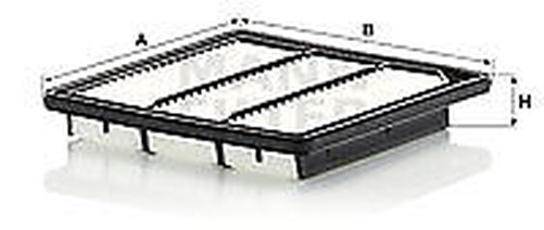 Mann-Filter Luftfilter Einsatzfilter Kartuschenfilter C 23 094 Fiat-image
