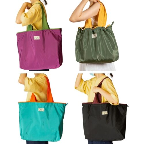 Shopping Bag Reusable Grocery Bag Foldable Drawstring Vegetable Fruit Bag - Afbeelding 1 van 16