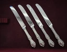 International Sterling Silver 925 Dinner Knives – Joan of Arc Pattern – Set of 4