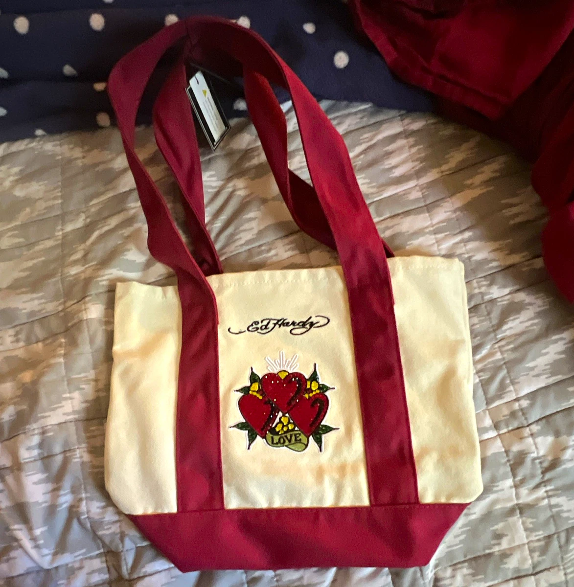 25+ Ed Hardy Canvas Exterior Bags & Handbags for Women for sale