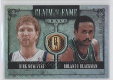 2013 Panini Gold Standard Platinum 6/10 Dirk Nowitzki Rolando Blackman HOF 7y2