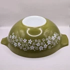 Vintage Pyrex Cinderella Mixing Bowl Spring Blossom Crazy Daisy 444 4 Quart