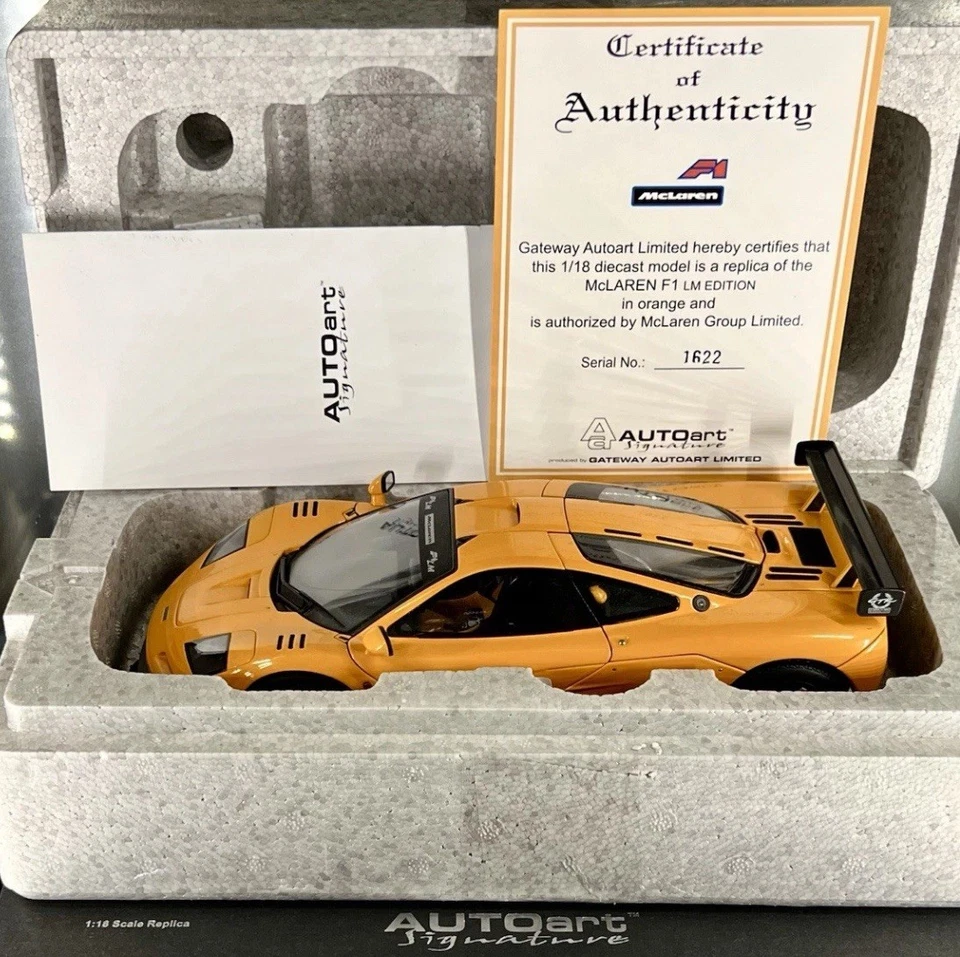 AUTOart McLaren F1 LM Signature Edition 1/18 Orange 76011 - Image 2 of 4
