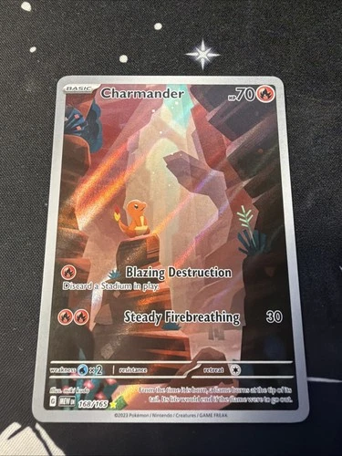 Charmander 168/165 Scarlet & Violet 151 Full Art Illustration Rare