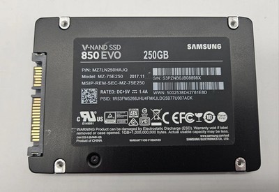 Samsung MZ-75E250 850 EVO 250GB TLC SATA 6Gbps 2.5'' SSD MZ7LN250