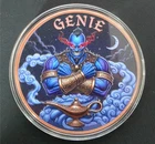 5 oz Copper Genie Government Backed Liberia Colorized in Capsule Mintage 5000