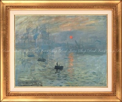 Peel-and-Stick Wall Poster Claude Monet Impression, Sunrise 709×594mm