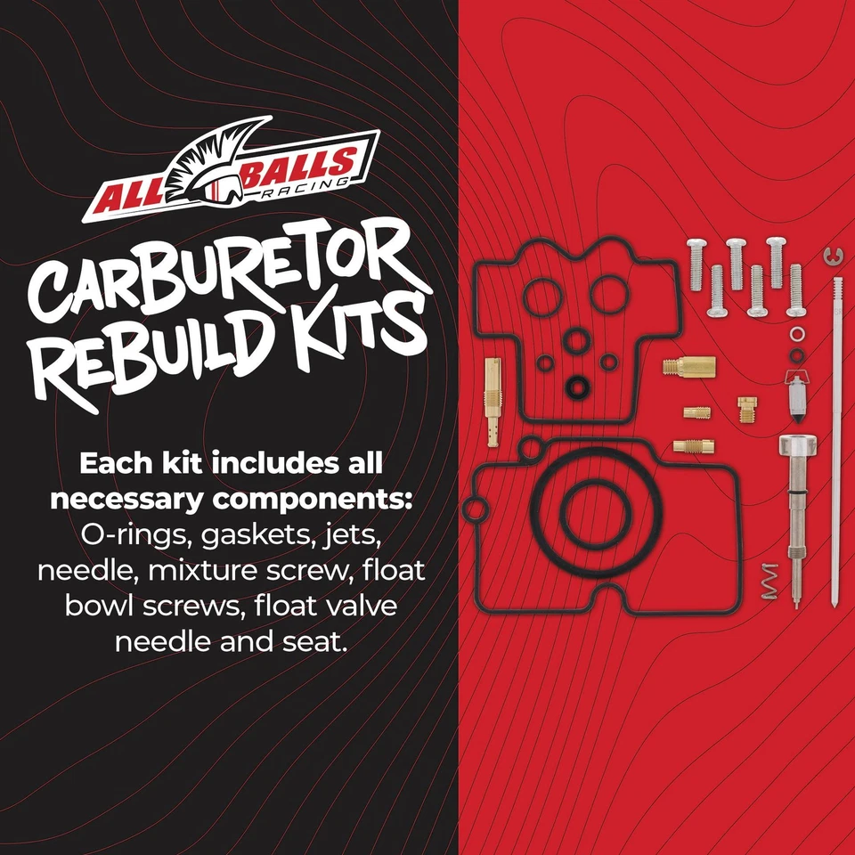 All Balls Carburetor Kit For Yamaha YFZ450 2004-2005; 26-1453 - Image 2 of 4