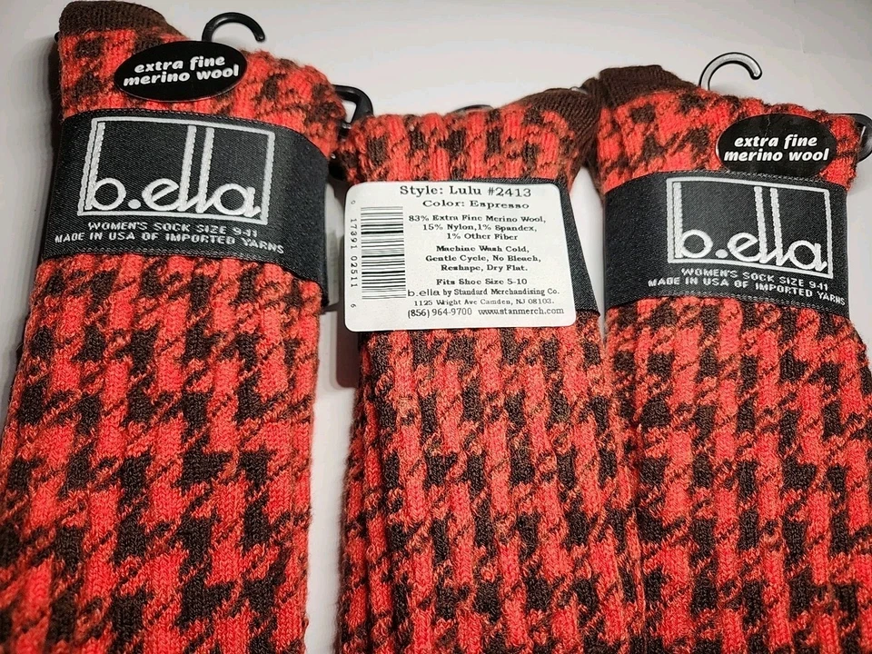 ☆ 3 PARES ☆ calcetines espresso b.ella 83% lana merino Lulu ☕️  Foto 2 de 2