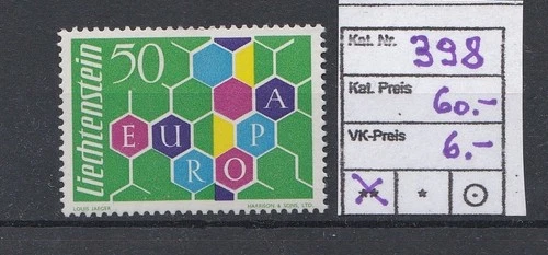 Liechtenstein:  1960 Europamarke  ( Waben )  Mi. 398   postfrisch **