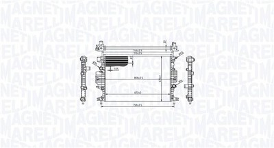 MAGNETI MARELLI 350213215800 Kühler, Motorkühlung für FORD
