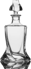 Whiskey Decanter 26 oz Twisted Decanter with Glass Stopper for Liquor Wine Scotc