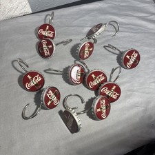 COKE COLA Shower Curtain Hooks  12  RED