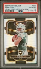 2017 Panini Select 18 NFL Draft XRC Prizm RDM Sam Darnold PSA 10 Rookie GEM MINT