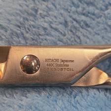 Nikko Hitachi 6 in Japanese 440C Stainless Steel Thinning Shears Silver