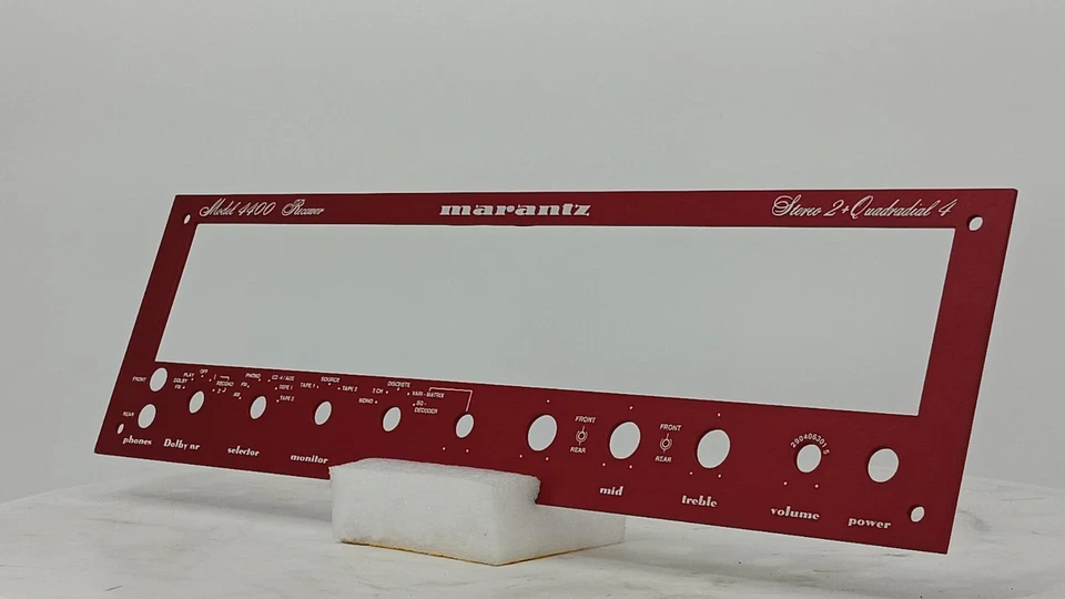 Placa frontal roja con letras blancas Marantz 4400 - Nueva | Garantía de 1 año Foto 4 de 4