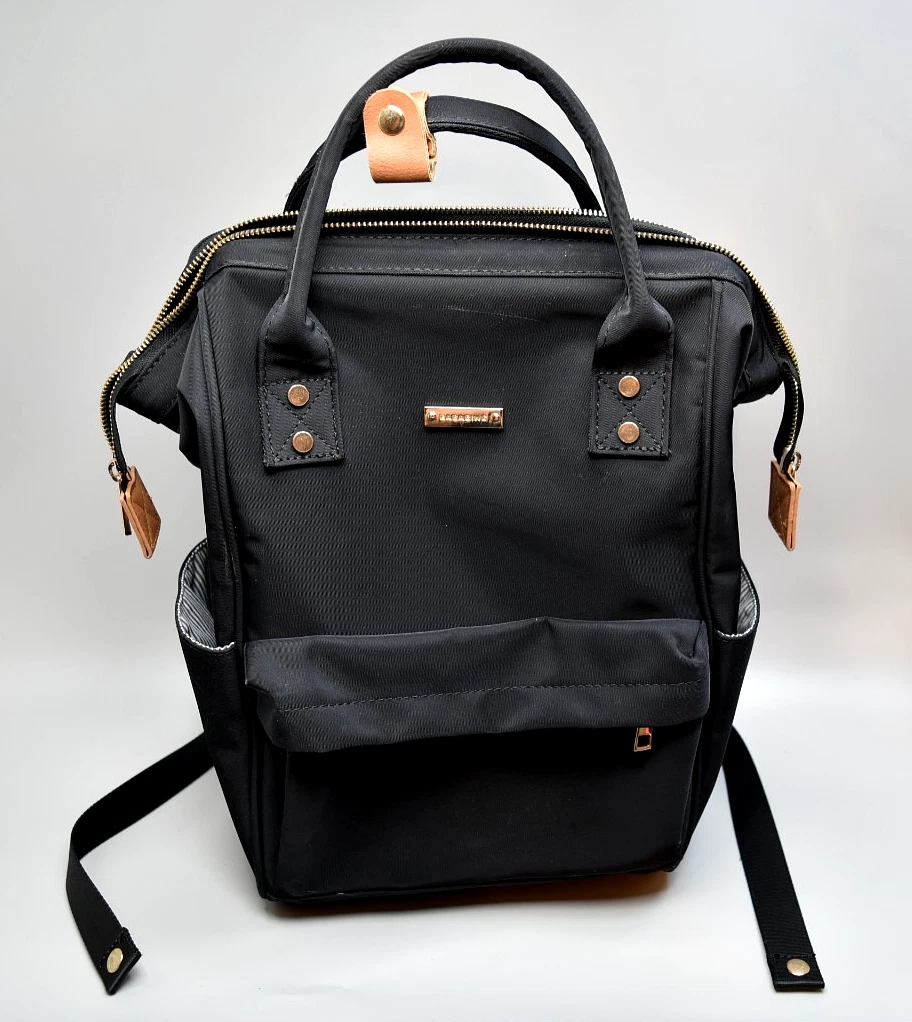 BabaBing! i Bababing Black Changing Baby Backpack (no mat and bottle holder)