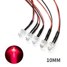 Small Led Light Clear Bulb Round Top Indicator Pcb Attached Pre-wired 5v-12v Dc Small Led Light Clear Bulb Round Top Indicator Pcb Attached Pre-wired 5v-12v Dc