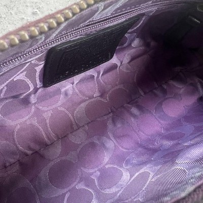 Old COACH 7470 Hamptons Demi Baguette Shoulder Bag Vintage Women's