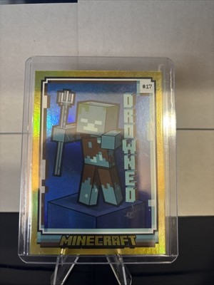 2024 Panini Minecraft #17 Drowned Creeper Gold NUMBER #/99 