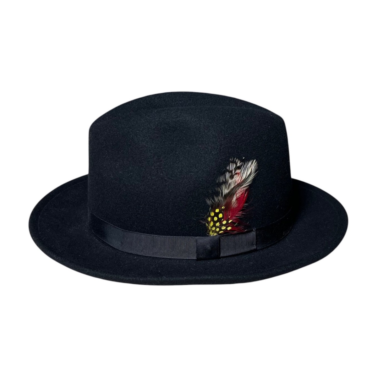 THE FLAMEKEEPERS HAT CLUB HARLEM NEW YORK Torch MB Black Fedora Lite Felt Size M View 2