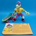 1990 Mondo Gecko Red Knee TMNT Teenage Mutant Ninja Turtles Complete W Card