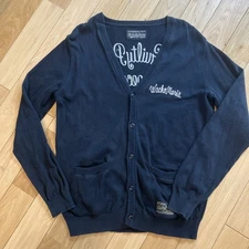 Wacko Maria Cardigan Guilty Parties Logo Embroidered Black Size M Japan