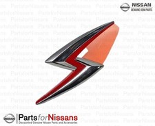 Genuine Nissan Hood Emblem For Nissan S15 Lightning Bolt S Dark Chrome New Oe