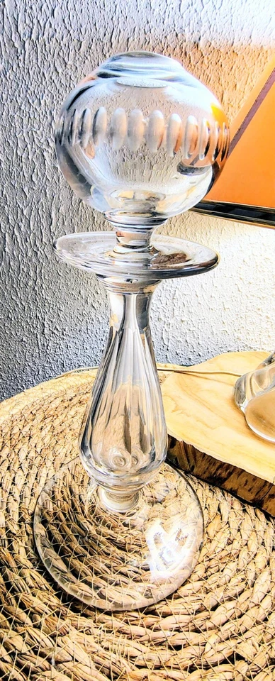 ANCIENNE LAMPE DE BRODEUSE OU DENTELLIÈRE PROVENÇALE LAMPE A HUILE - Photo 4/4