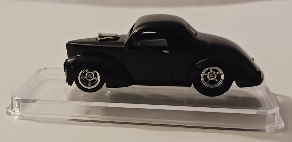 Customized Hot Wheels 41 Willys Coupe with Rubber Wheels and Special Paint - Image 3 of 4