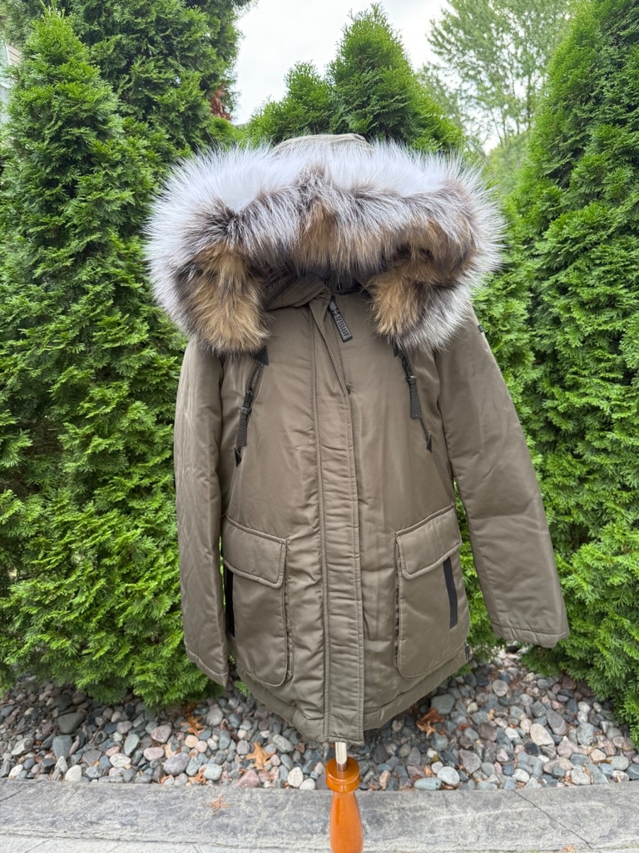 deres デレスswitch neck feather long coat Double-Faced Long Shirt-Jacket | Madewell