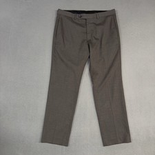 Lauren Ralph Lauren Dress Pants Mens 34x30 Gray Straight Flat Front Polyester