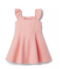 Janie Jack Gingham Knit Seersucker Dress