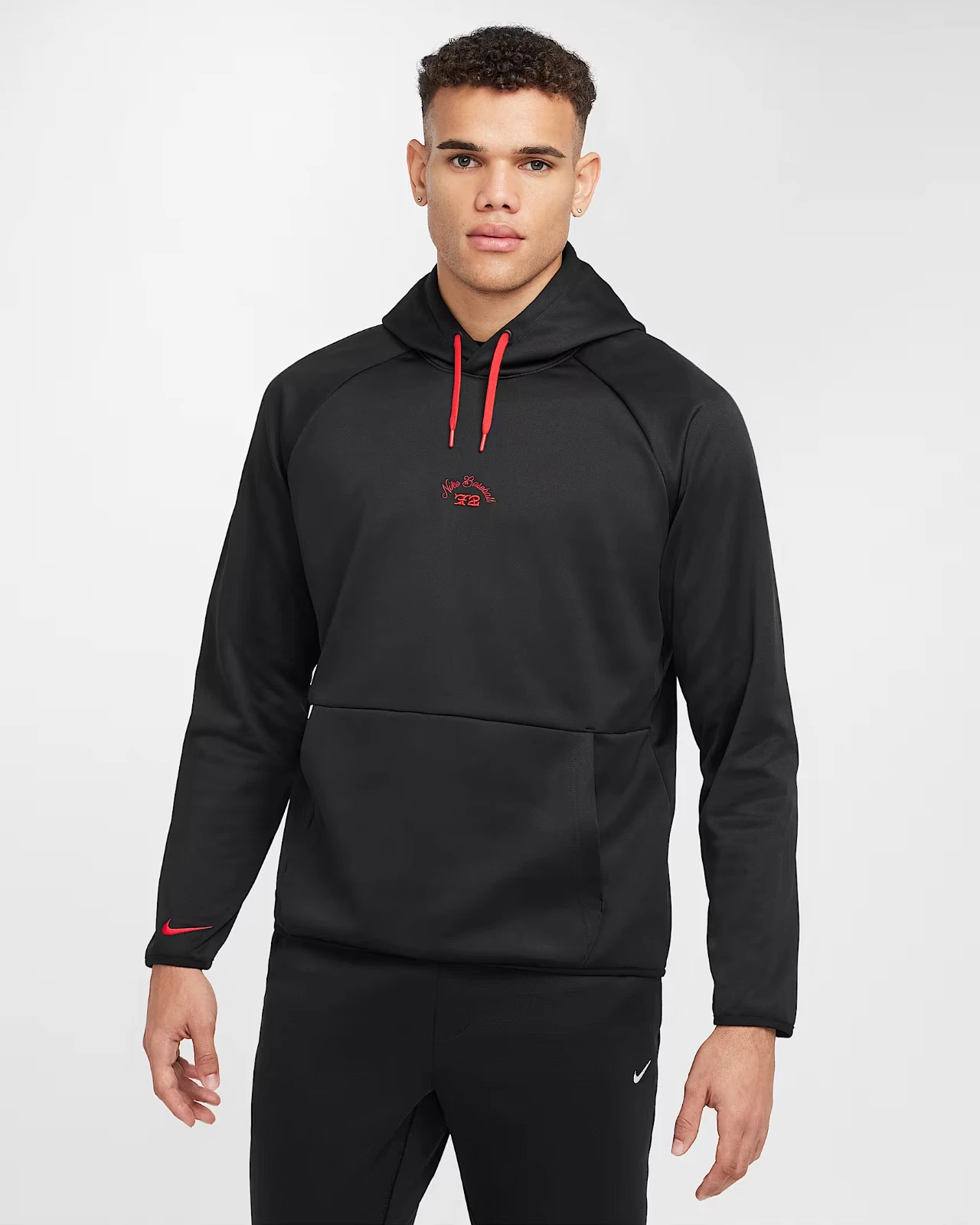 $75 NEW Nike Men's Therma-FIT Pullover Baseball Hoodie FZ1137-010 Large