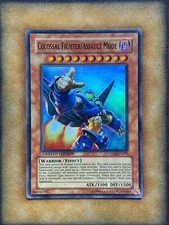Yugioh Colossal Fighter/Assault Mode CRMS-ENSP1 Super Rare Limited Edition NM