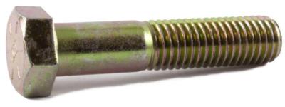 5/8-11 x 2-3/4 Hex Bolt Yellow Zinc Plated Grade 8 Cap Screw Coarse Thread